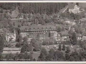 AK Bad Wildbad, Militärkurhaus, Fliegeraufnahme, ungelaufen