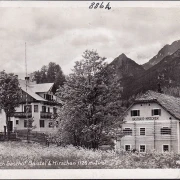 AK Oberleutasch, Gasthaus Hirschen, Gasthof zum Gaistal, ungelaufen