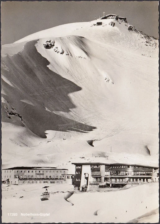 AK Oberstdorf, Seilbahn Station, Gondel, Nebelhorn, gelaufen 1965