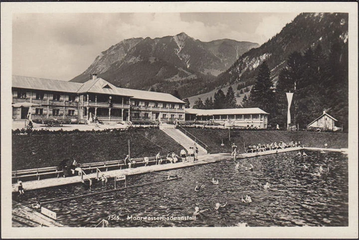 AK Oberstdorf, Moorwasserbadeanstalt, ungelaufen