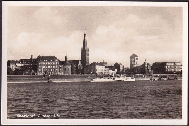 AK Düsseldorf, Altstadt Ufer, Foto AK, ungelaufen