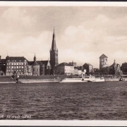 AK Düsseldorf, Altstadt Ufer, Foto AK, ungelaufen