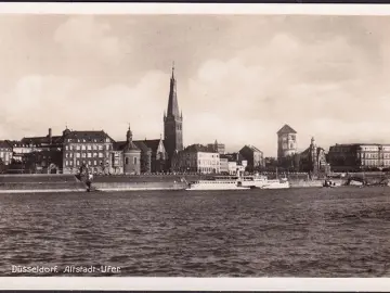 AK Düsseldorf, Altstadt Ufer, Foto AK, ungelaufen