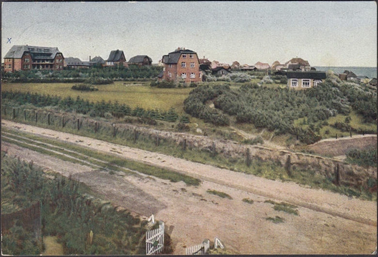 AK Wyk auf Föhr, Sanatorium von Westen, gelaufen 1921
