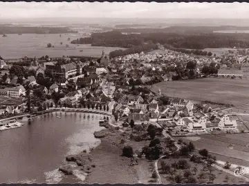 AK Altshausen, Fliegeraufnahme, gelaufen 1958