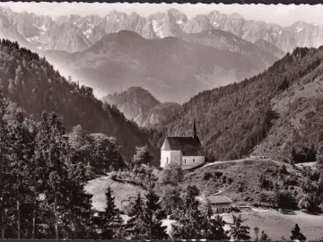 AK Schleching, Pension und Gasthof Streichen gegen Kaisergebirge, ungelaufen