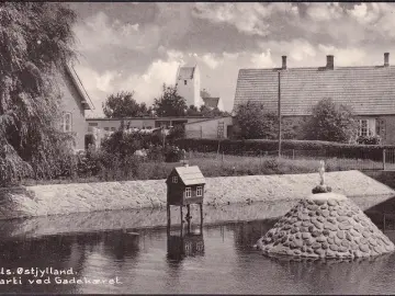 AK Als. Ostjylland, Partie am Stadtplatz, gelaufen 1965