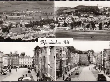 AK Pfarrkirchen, Straßenansichten, Stadtansicht, gelaufen 1959