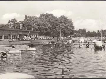 AK Oranienburg, Gaststätte am Lehnitzsee, gelaufen