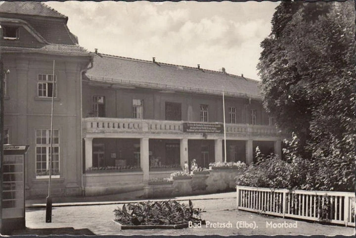 AK Pretzsch, Moorbad, Kurhaus, gelaufen 1960