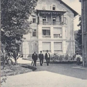 AK Pörtschach, Parkpartie im Etablissement Werzer, gelaufen 1906