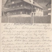 AK Pörtschach, Gasthaus, Pension, gelaufen 1937