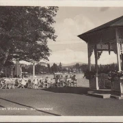 AK Pörtschach, Werzerstrand, Pavillon, Promenade, gelaufen 1929