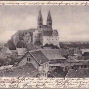 AK Gruss aus Quedlinburg, Schloss, gelaufen 1900