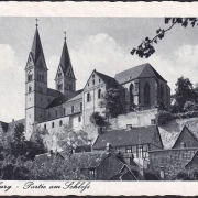 AK Quedlinburg, Partie am Schloss, ungelaufen