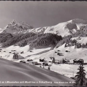 AK Gargellen, Panoramaansicht im Winter, ungelaufen