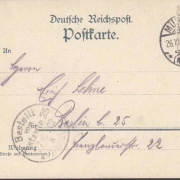 AK Münster, Partie an der Kreuzschanze, gelaufen 1902