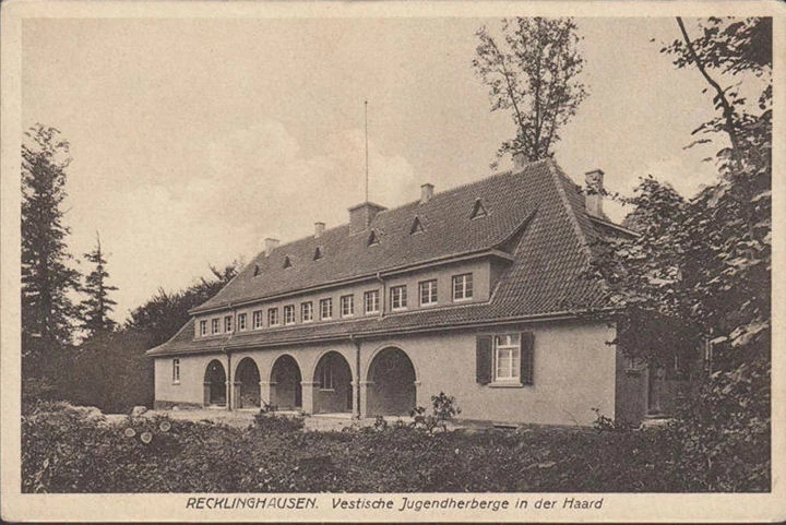 AK Recklinghausen, Vestische Jugendherberge, ungelaufen-datiert 1925