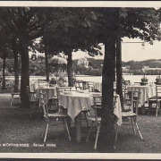 AK Reifnitz, Strand Hotel Reifnitz, Terrasse, gelaufen 1928