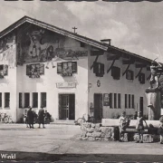 AK Reit im Winkl, Postamt, Gasthof Löwe, gelaufen 1955