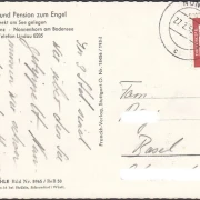 AK Nonnenhorn, Gasthof und Pension Engel, Fliegeraufnahme, gelaufen 1963