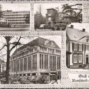 AK Remscheid Lennep, Gesundheitsamt, Finanzamt, Röntgen Museum, Deutsche Bank, gelaufen 1963