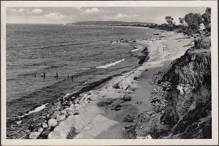 AK Kühlungsborn, Heiligendamm, Strand, gelaufen 1957