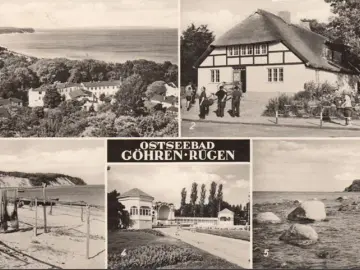 AK Göhren, Heimatstube, Südstrand, Konzertplatz, gelaufen 1974