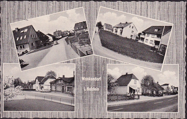 AK Wankendorf, Drogerie, Häuseransichten, Straßenpartien,, gelaufen 1960