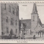 AK Hassfurt, Marktplatz, Drogerie von Josef Zehe, ungelaufen