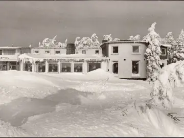 AK Gersfeld, Hotel und Gasthof Peterchens Mondfahrt im Winter, gelaufen 1979