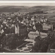 AK Donaueschingen, Fliegeraufnahme, Stadtansicht, gelaufen 1934