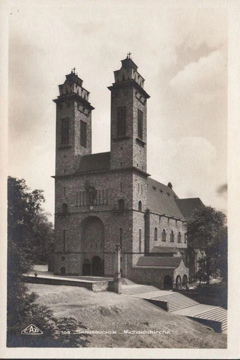 AK Saarbrücken, Michaelskirche, ungelaufen