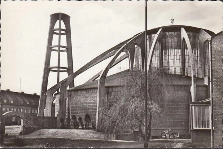 AK Saarbrücken, Pfarrkirche St. Albert, ungelaufen