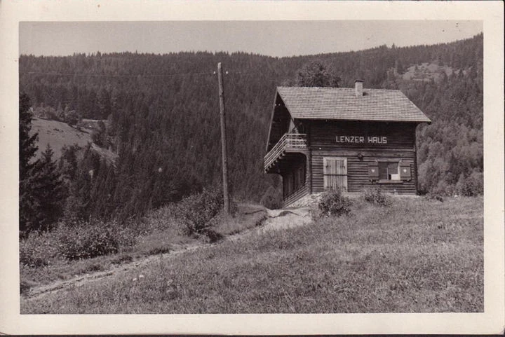 AK Braunau, Lenzer Haus, gelaufen