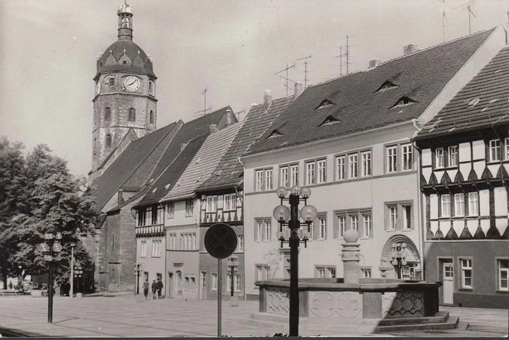 AK Sangerhausen, Markt, Kirche, ungelaufen