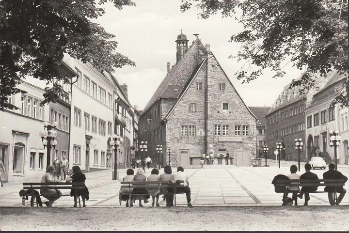 AK Sangerhausen, Marktplatz, ungelaufen