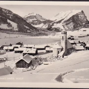 AK Schoppernau, Stadtansicht, Kirche, ungelaufen