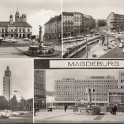 AK Magdeburg, Alter Markt, Hasselbachplatz, Turm, Warenhaus, gelaufen 1978