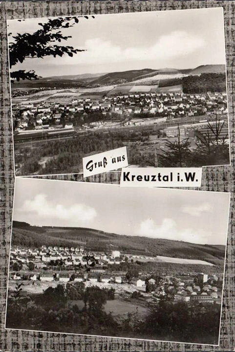 AK Gruss aus Kreuztal, Stadtansichten, gelaufen 1975