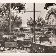 AK Königswinter, Garten Cafe und Conditorei Karl Dix, gelaufen 1959