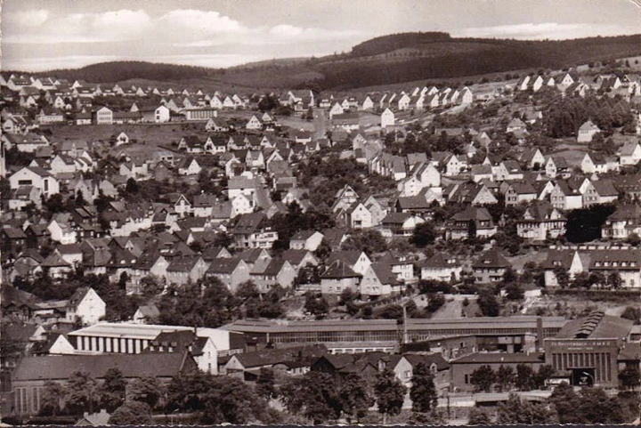 AK Weidenau, Dautenbach Siedlung, Vogelgesanggebiet, Stadtansicht, gelaufen 196?