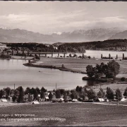 AK Blick auf Tachinger und Wagingersee mit Dachstein, ungelaufen