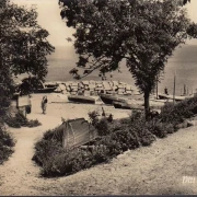 AK Vitt auf Rügen, Strand, Boote, gelaufen 1960