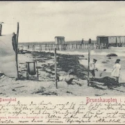 AK Brunshauten, Damenbad, gelaufen 1900