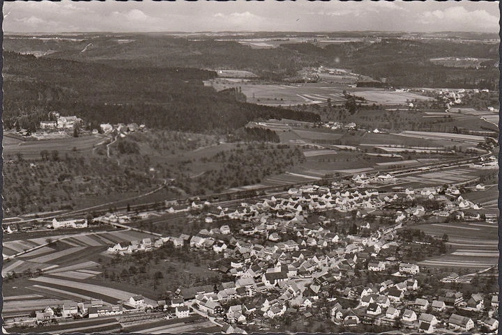 AK Waldhausen, Fliegeraufnahme, Kinderheilstätte Elisabethenberg, ungelaufen