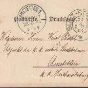 AK Sulz, Stangau, Stadtansicht, gelaufen 1903