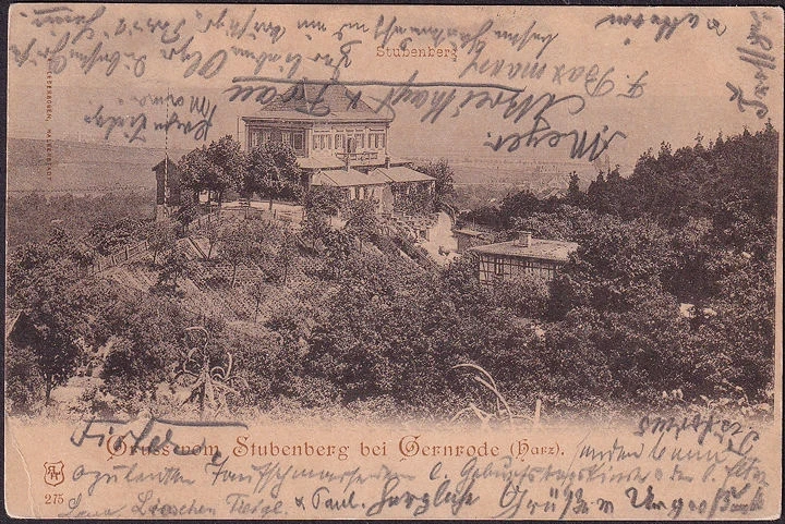 AK Gruss vom Stubenberg, gelaufen 1899