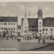 AK Halle (Saale), Rathaus, gelaufen 1946