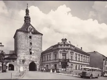 AK Pelhrimov, Rynarecka Tor, Reisebus, gelaufen 1965